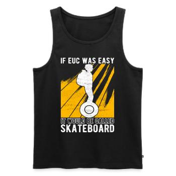 EUC Monowheel - Männer Premium Bio Tank Top - Schwarz - Vorne - Michal (187cm)