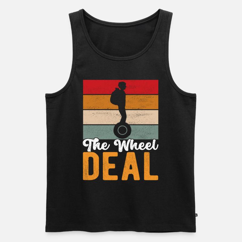 EUC Monowheel - Männer Premium Bio Tank Top - Schwarz