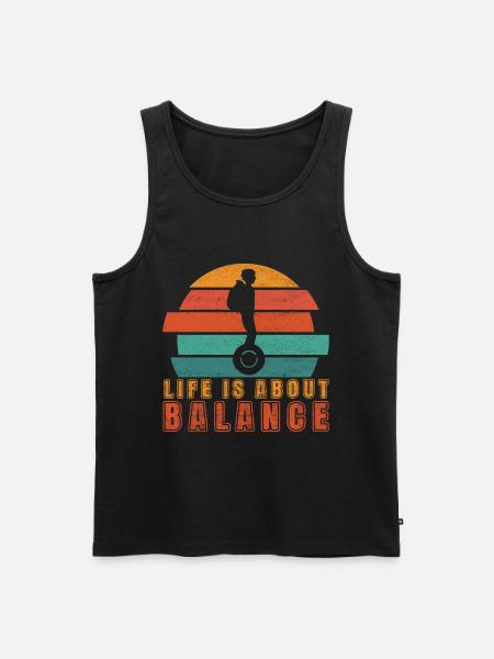 EUC Monowheel - Men's Premium Organic Tank Top - black