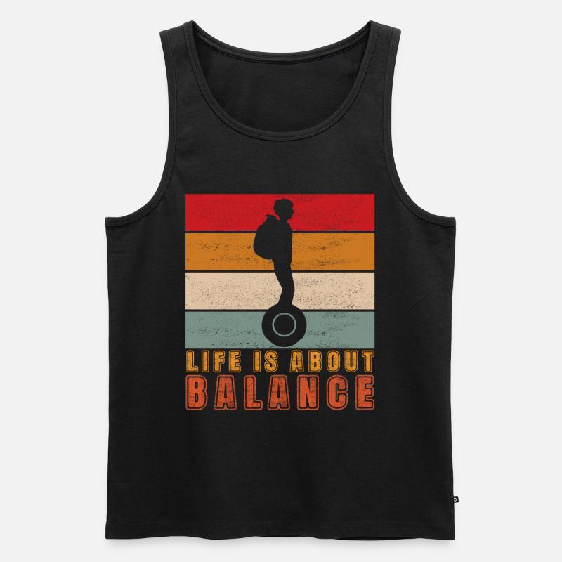 EUC Monowheel - Men's Premium Organic Tank Top - black