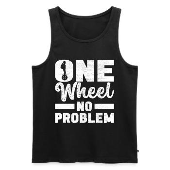 EUC Monowheel - Men's Premium Organic Tank Top - black - Front - Michal (187cm)
