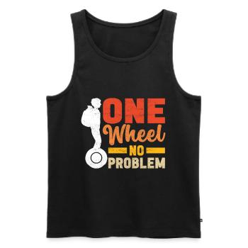 EUC Monowheel - Männer Premium Bio Tank Top - Schwarz - Vorne - Michal (187cm)
