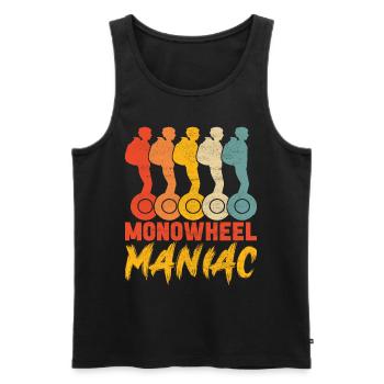 EUC Monowheel - Männer Premium Bio Tank Top - Schwarz - Vorne - Michal (187cm)