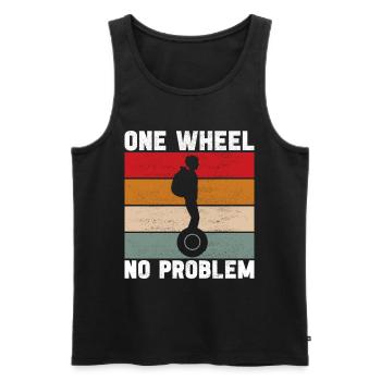 EUC Monowheel - Men's Premium Organic Tank Top - black - Front - Michal (187cm)