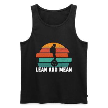 EUC Monowheel - Men's Premium Organic Tank Top - black - Front - Michal (187cm)