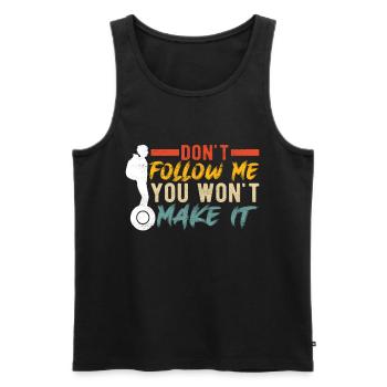 EUC Monowheel - Men's Premium Organic Tank Top - black - Front - Michal (187cm)