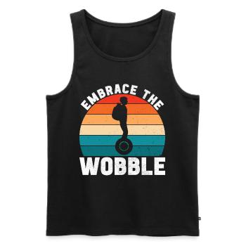 EUC Monowheel - Men's Premium Organic Tank Top - black - Front - Michal (187cm)
