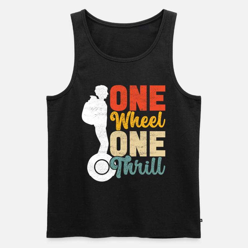 EUC Monowheel - Männer Premium Bio Tank Top - Schwarz
