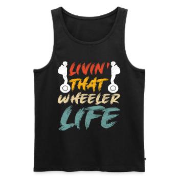 EUC Monowheel - Men's Premium Organic Tank Top - black - Front - Michal (187cm)