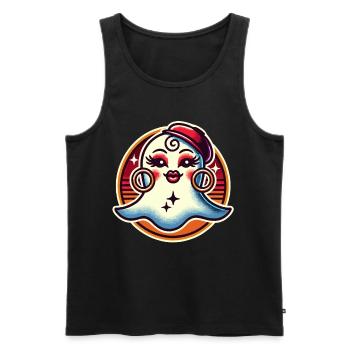 Drôle Glamour Ghoul Flashy Halloween Fille - Débardeur bio Premium Homme - noir - Devant - Michal (187cm)