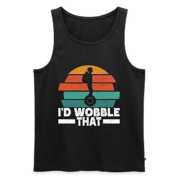 EUC Monowheel - Men's Premium Organic Tank Top - black - Front - Michal (187cm)