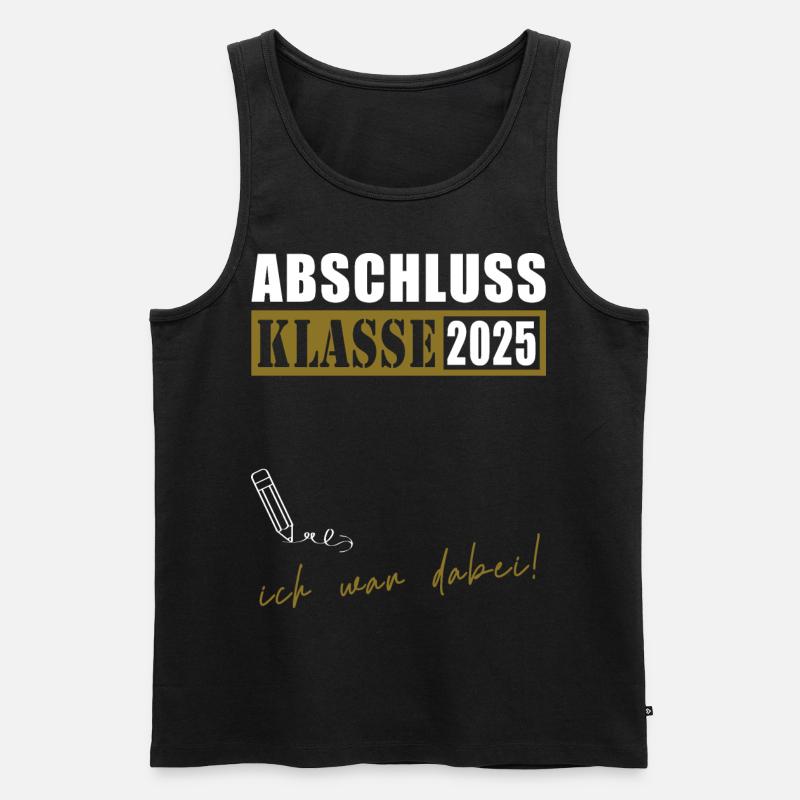 Abschlussklasse 2025 - Männer Premium Bio Tank Top - Schwarz