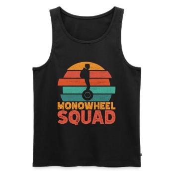 EUC Monowheel - Men's Premium Organic Tank Top - black - Front - Michal (187cm)