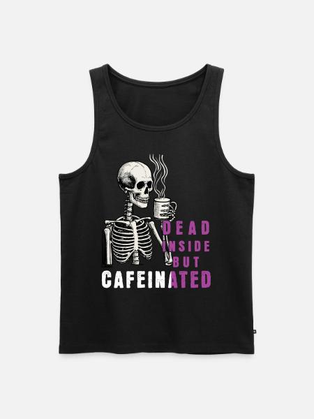 Funny Coffee Saying - Men's Premium Organic Tank Top - black