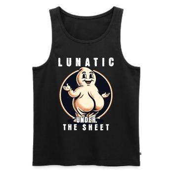 Lustiges Gespenster Design Last Minute Kostüm - Männer Premium Bio Tank Top - Schwarz - Vorne - AI Model Male 178 light (178cm)