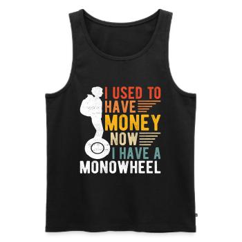 EUC Monowheel - Men's Premium Organic Tank Top - black - Front - Michal (187cm)