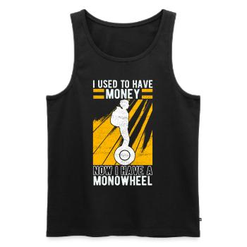 EUC Monowheel - Männer Premium Bio Tank Top - Schwarz - Vorne - Michal (187cm)