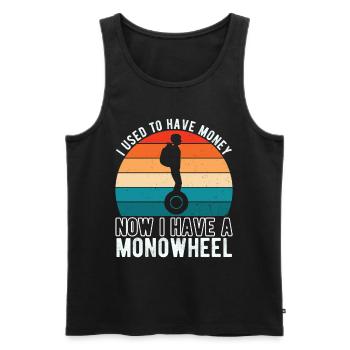 EUC Monowheel - Men's Premium Organic Tank Top - black - Front - Michal (187cm)