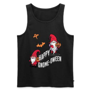 Happy Gnome-Oween Last Minute Kostüm - Männer Premium Bio Tank Top - Schwarz - Vorne - AI Model Male 178 light (178cm)