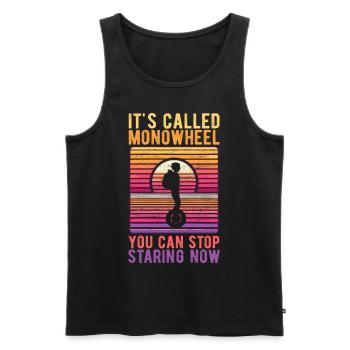 EUC Monowheel - Men's Premium Organic Tank Top - black - Front - Michal (187cm)