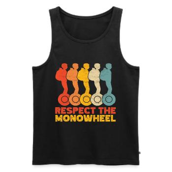 EUC Monowheel - Men's Premium Organic Tank Top - black - Front - Michal (187cm)