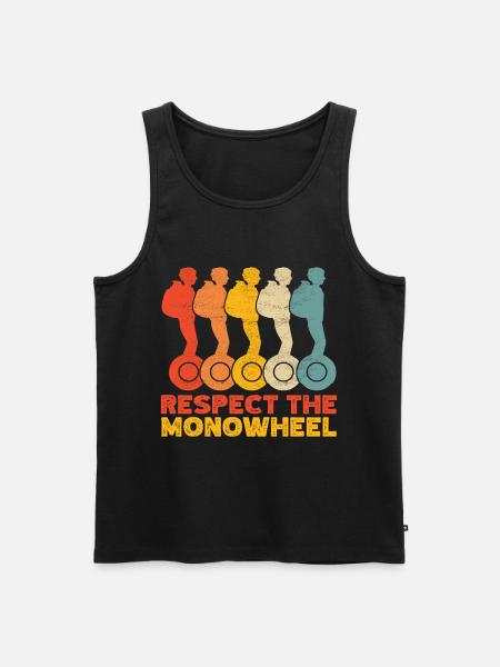 EUC Monowheel - Men's Premium Organic Tank Top - black