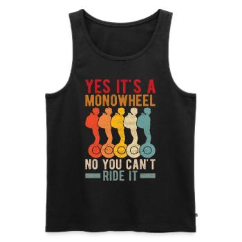 EUC Monowheel - Men's Premium Organic Tank Top - black - Front - Michal (187cm)