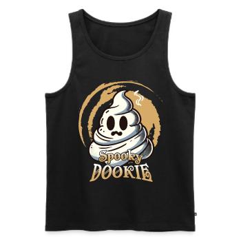 Funny poop pile ghost humorous poop - Men's Premium Organic Tank Top - black - Front - Michal (187cm)