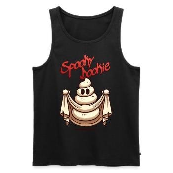 Lustiges Kackhaufen Gespenst spooky Dookie Design - Männer Premium Bio Tank Top - Schwarz - Vorne - Michal (187cm)