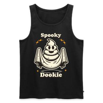 Funny poop pile ghost costume idea - Men's Premium Organic Tank Top - black - Front - AI Model Male 178 light (178cm)