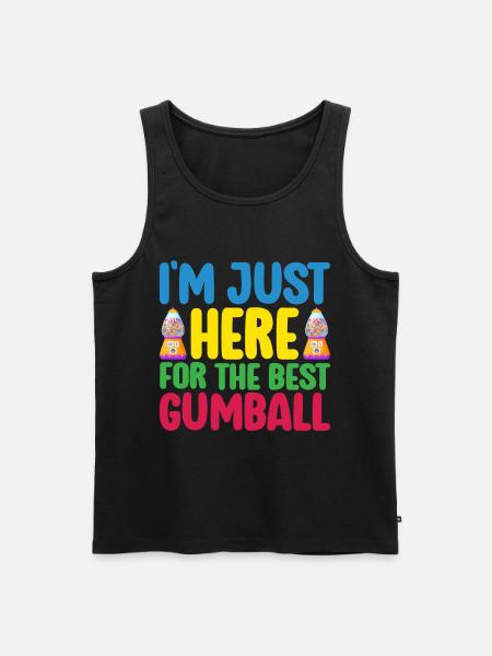 Gumball Machine Chewing Gum Machine - Men's Premium Organic Tank Top - black