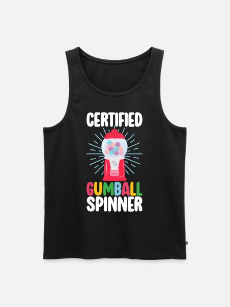 Gumball Machine Chewing Gum Machine - Men's Premium Organic Tank Top - black