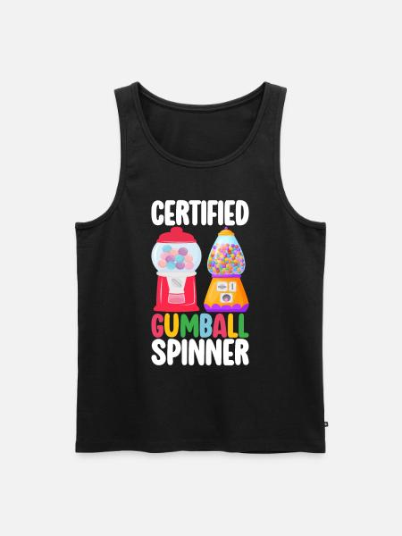 Gumball Machine Chewing Gum Machine - Men's Premium Organic Tank Top - black