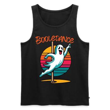 Lustiger Boole-dance Spruch Pole Dance Gespenst - Männer Premium Bio Tank Top - Schwarz - Vorne - Michal (187cm)