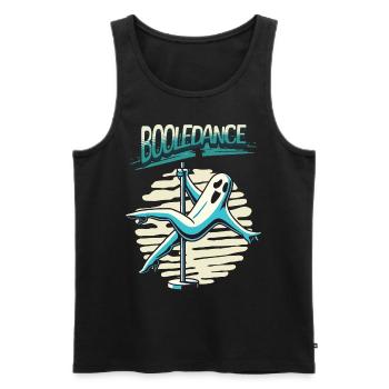 Lustiger Boole-dance Spruch Pole Dance Gespenst - Männer Premium Bio Tank Top - Schwarz - Vorne - Michal (187cm)
