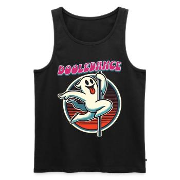 Lustiger Boole-dance Spruch Pole Dance Gespenst - Männer Premium Bio Tank Top - Schwarz - Vorne - Michal (187cm)