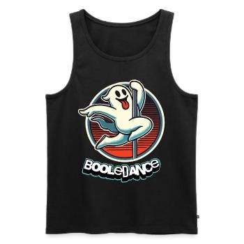 Lustiger Boole-dance Spruch Pole Dance Gespenst - Männer Premium Bio Tank Top - Schwarz - Vorne - Michal (187cm)