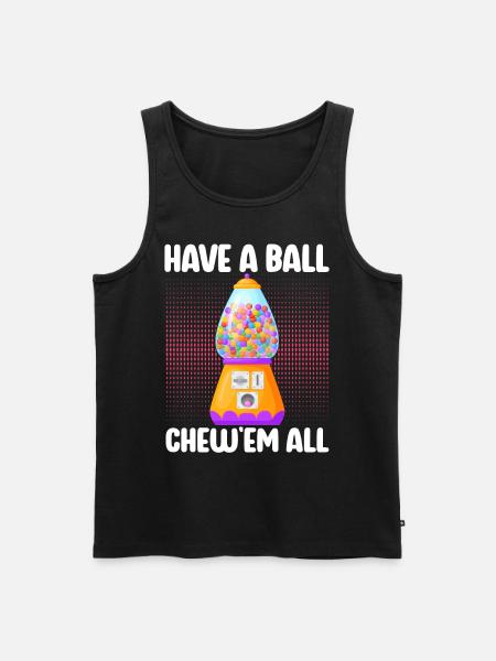 Gumball Machine Chewing Gum Machine - Men's Premium Organic Tank Top - black
