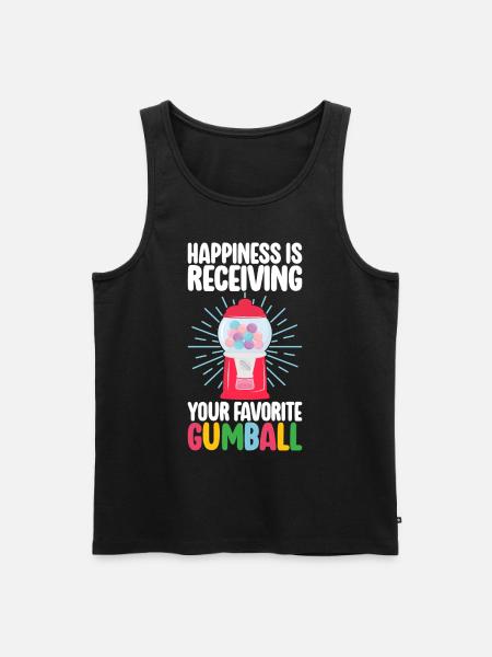 Gumball Machine Chewing Gum Machine - Men's Premium Organic Tank Top - black