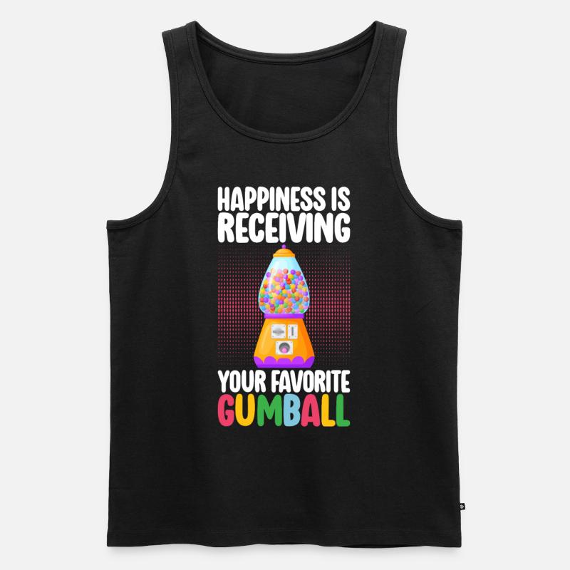 Gumball Machine Kaugummiautomat - Männer Premium Bio Tank Top - Schwarz