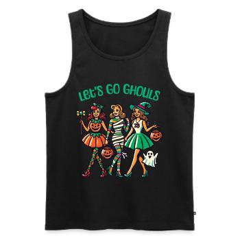 Drôle de fille d’Halloween Let’s Go Ghouls - Débardeur bio Premium Homme - noir - Devant - Michal (187cm)