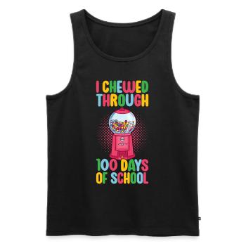 Machine à boules de gomme - Débardeur bio Premium Homme - noir - Devant - Michal (187cm)
