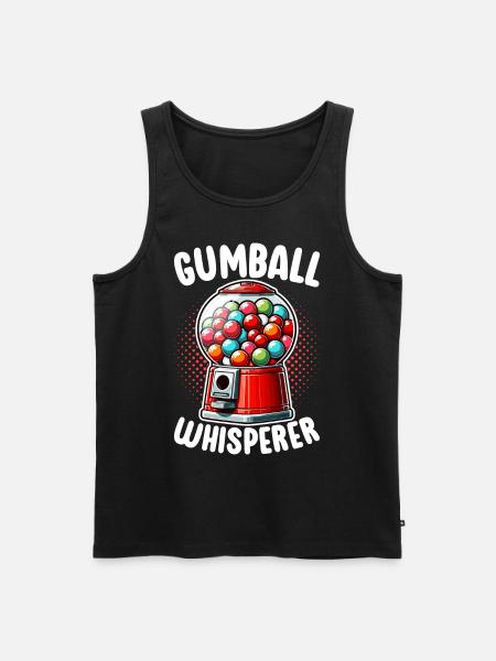 Gumball Machine chewing gum machine - Men's Premium Organic Tank Top - black
