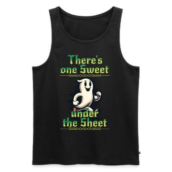 Last Minute Kinder Kostüm lustiges Halloween - Männer Premium Bio Tank Top - Schwarz - Vorne - AI Model Male 178 light (178cm)