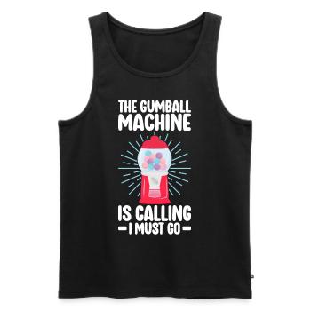 Gumball Machine Kaugummiautomat - Männer Premium Bio Tank Top - Schwarz - Vorne - AI Model Male 178 light (178cm)