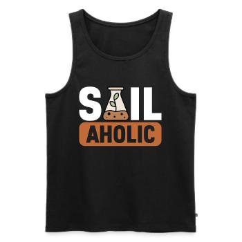 Bodenwissenschaftler Soil Science - Men's Premium Organic Tank Top - black - Front - AI Model Male 178 light (178cm)