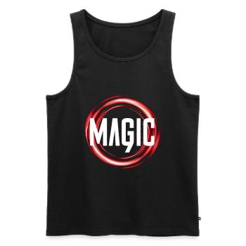 Magic - Men's Premium Organic Tank Top - black - Front - AI Model Male 178 light (178cm)