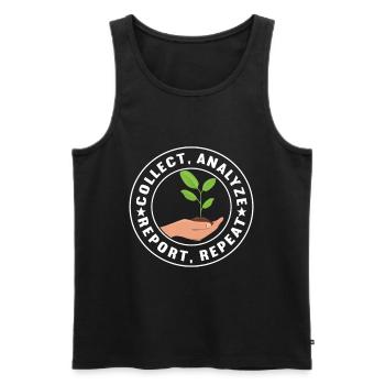 Bodenwissenschaftler Science du sol - Débardeur bio Premium Homme - noir - Devant - Michal (187cm)