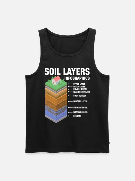 Bodenwissenschaftler Soil Science - Men's Premium Organic Tank Top - black