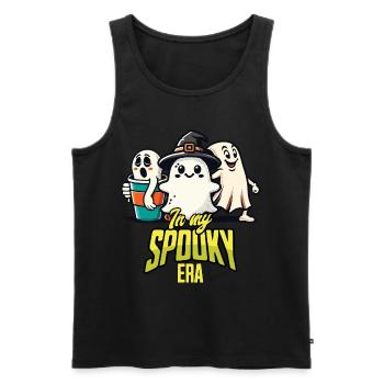 Halloween Zeit In Meiner Spooky Ära - Männer Premium Bio Tank Top - Schwarz - Vorne - Michal (187cm)